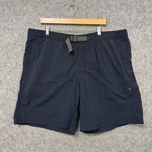 Columbia Men's Navy Blue Omni Shade Sun Protection Cargo Shorts XXL